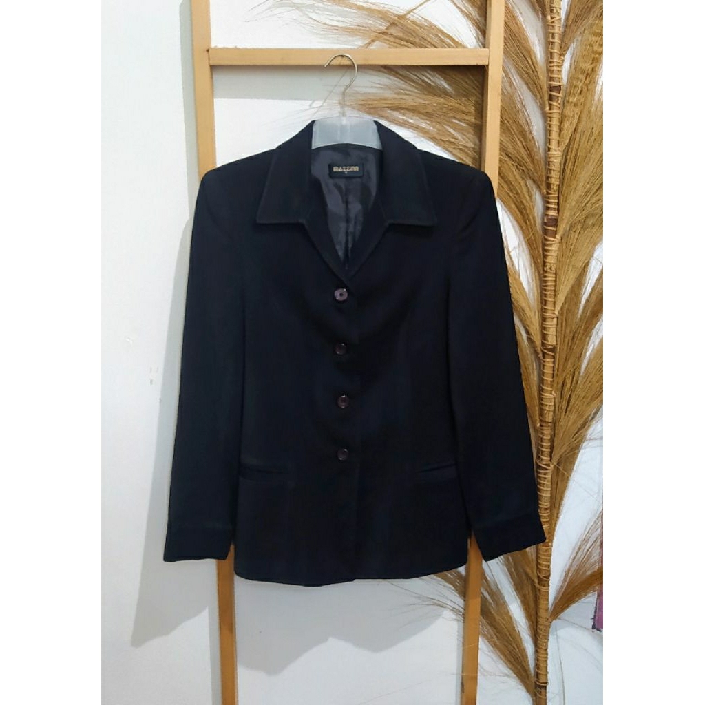 DISKON BLAZER/JAS WANITA PANJANG HITAM
