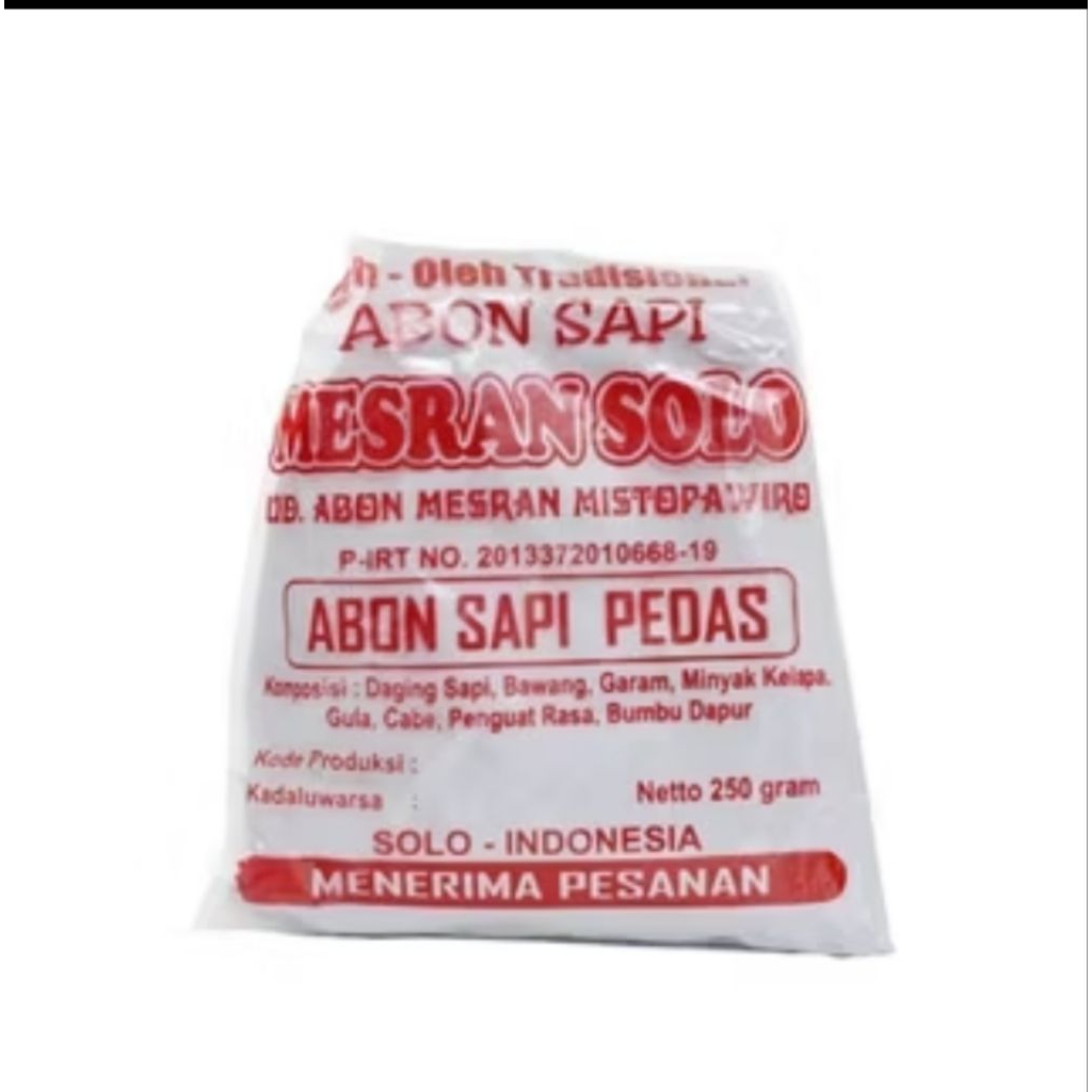

Abon Sapi Pedas 250gram