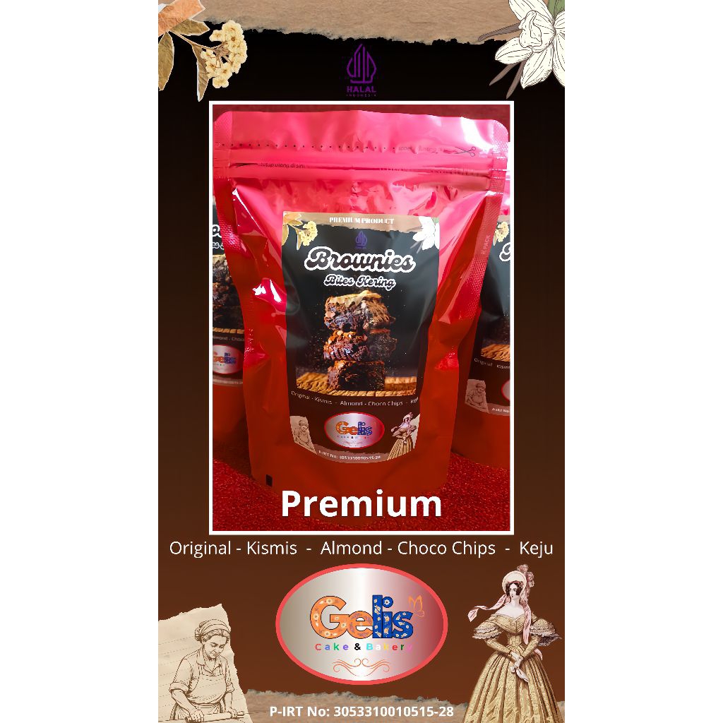 

Brownies Bites Kering Renyah Premium