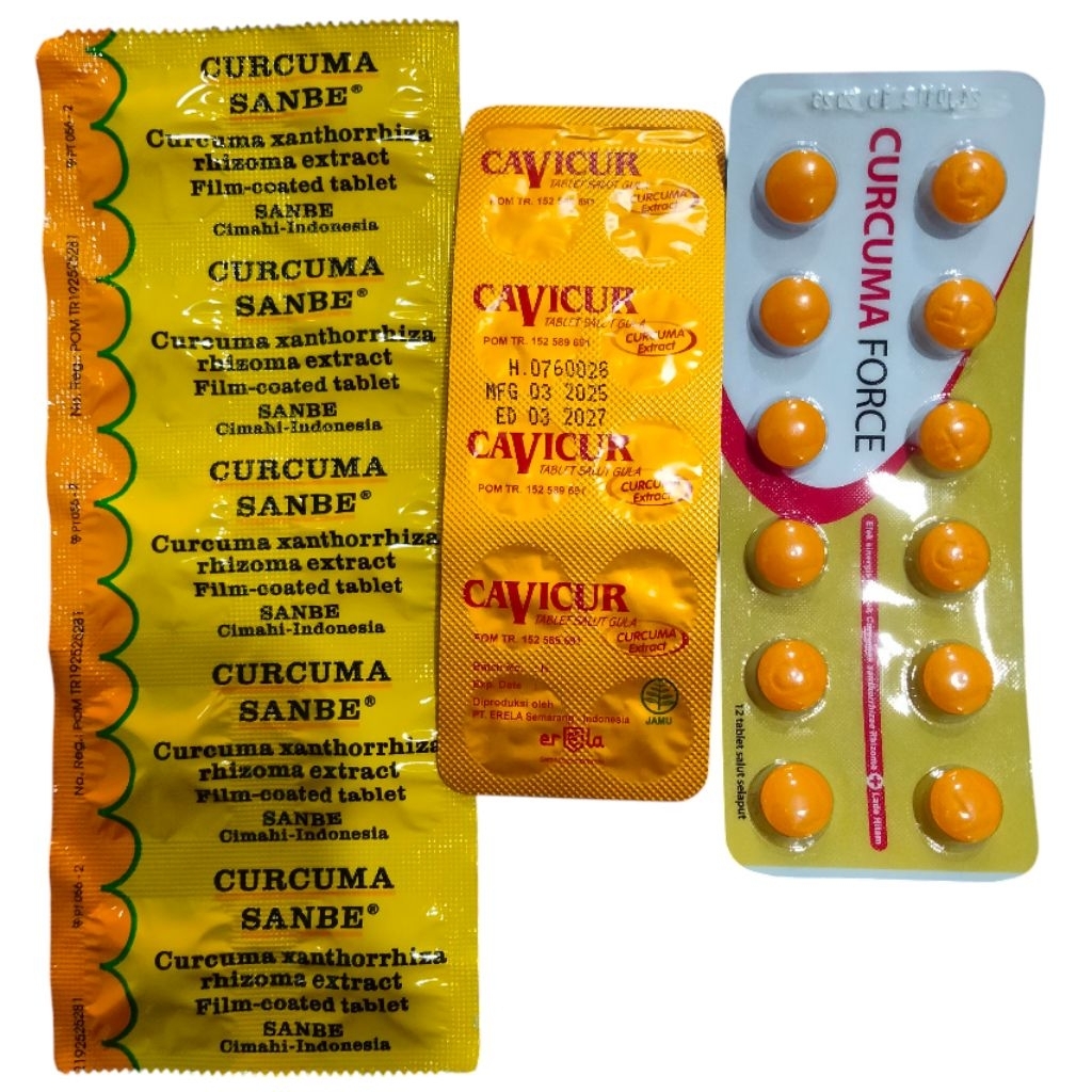 curcuma sanbe tablet / cavicur tablet / curcuma force tablet