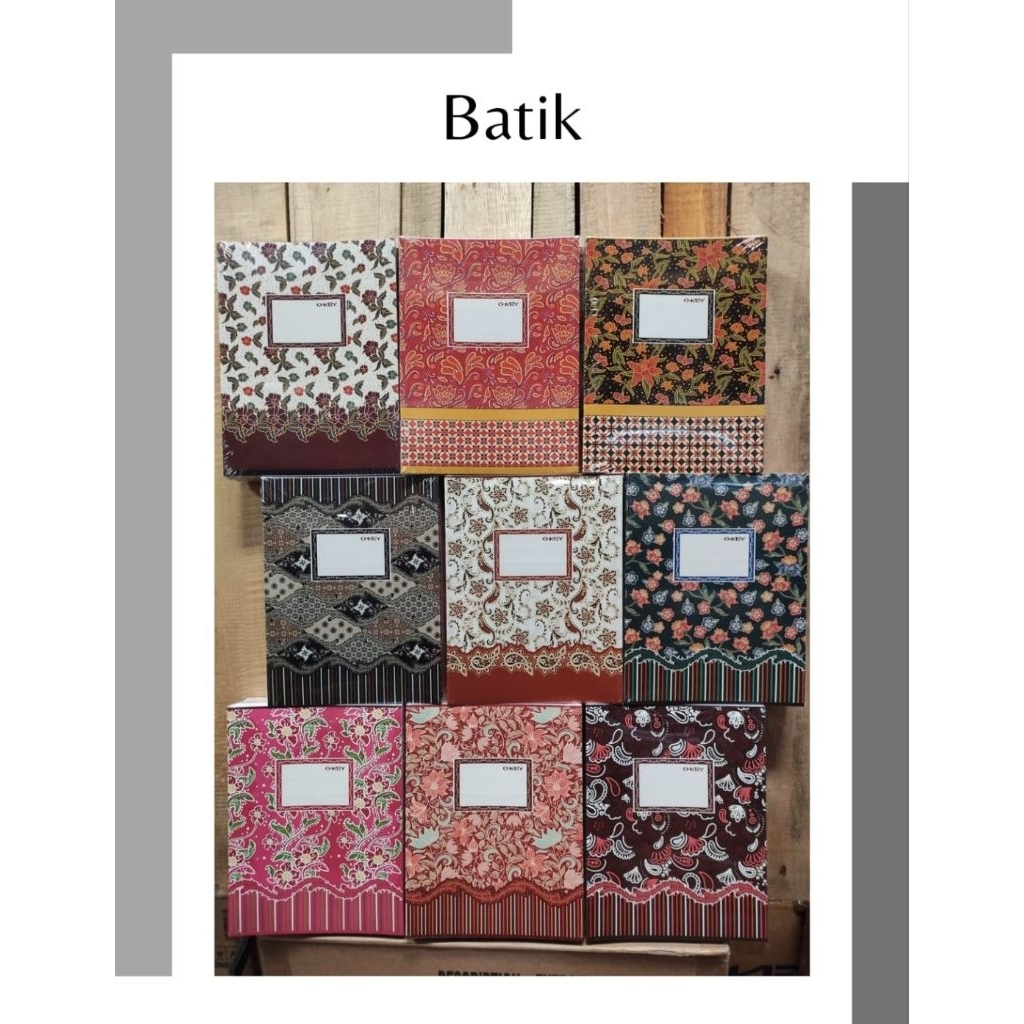 

Buku Tulis isi 38 Okey motif Batik