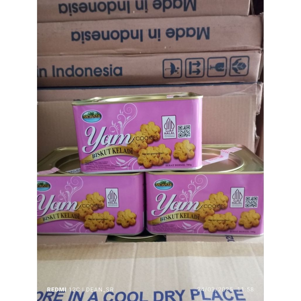 

Yam Cookies / Biskuit Keladi kaleng