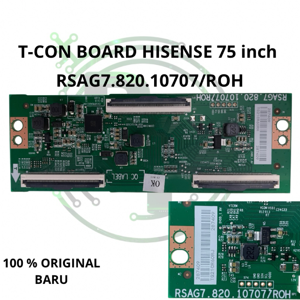 Ticon tcon t-con board hisense 75 inch RSAG7.820.10707/ROH