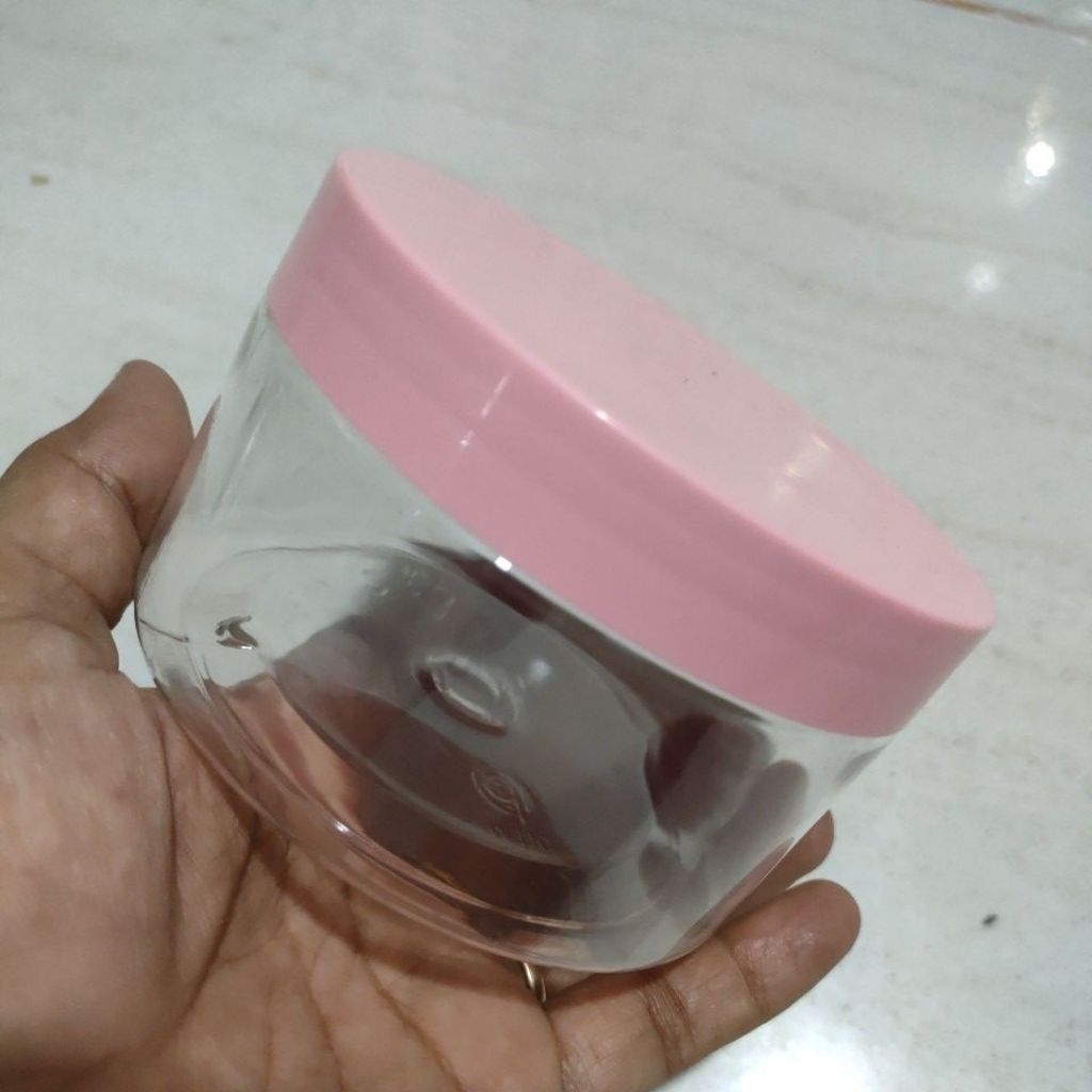 pot lulur PET 250g natural pink
