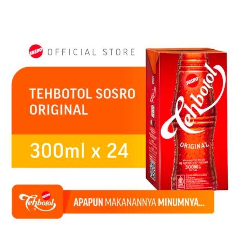 

Teh Botol Sosro Kotak Original 300ml 1 dus
