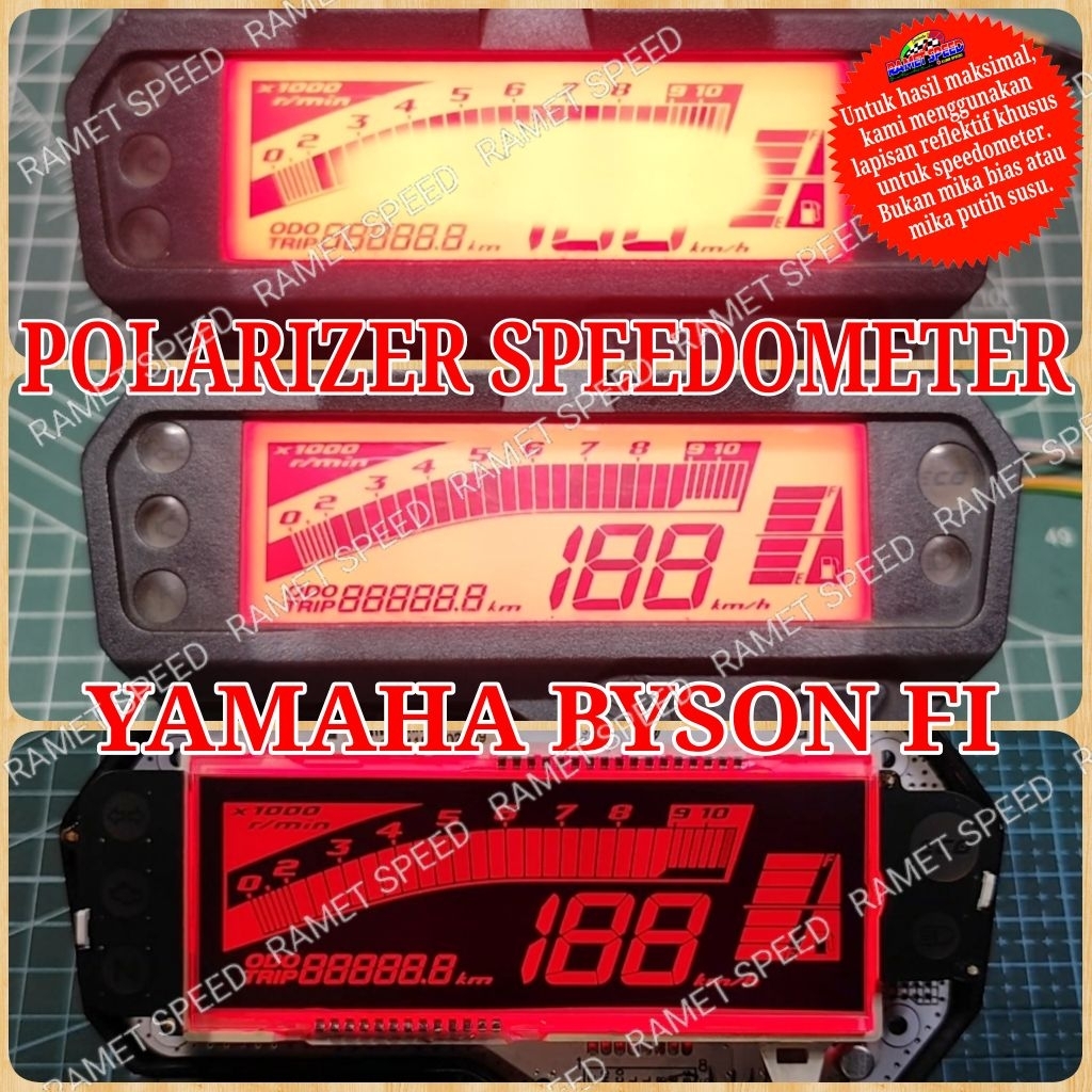 Polarizer speedometer Yamaha Byson FI Polaris speedometer byson fi polaris speedometer byson