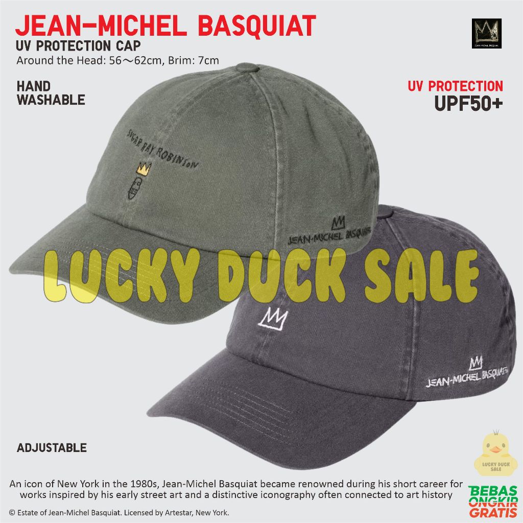 UNIQLO Basquiat Cap UV Protection Topi Pop Art Iconic