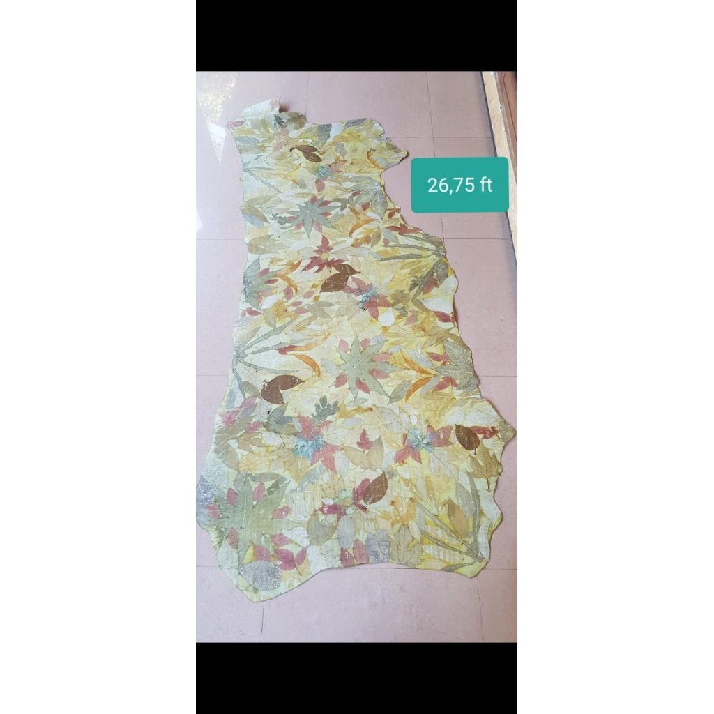 Kulit sapi Lembaran asli jenis ecoprint