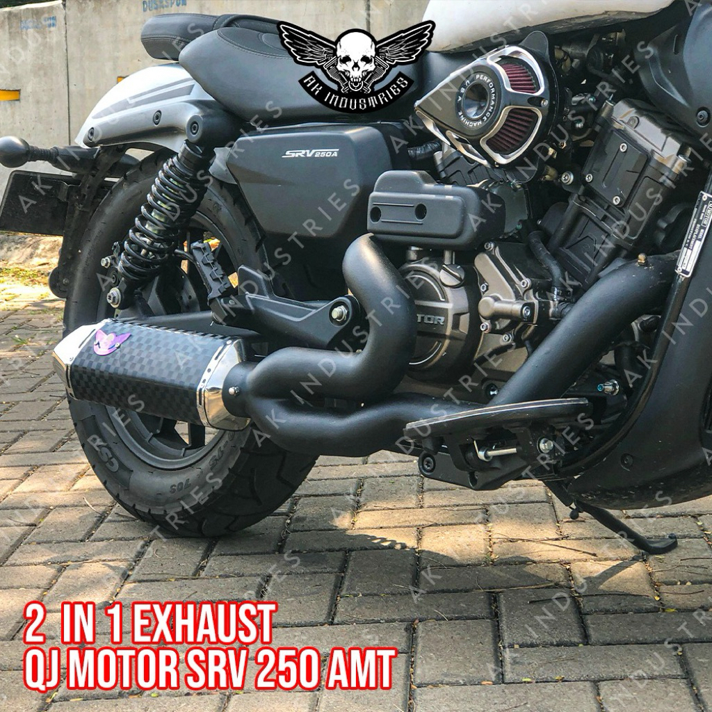 Knalpot QJ Motor SRV 250A - 2in1