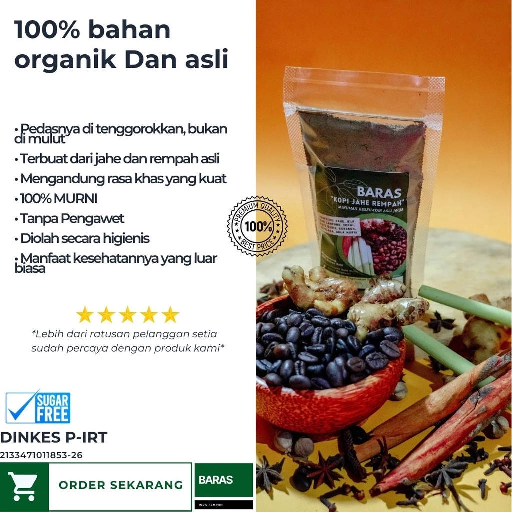 

Bubuk Kopi Rempah Tanpa Gula 125g
