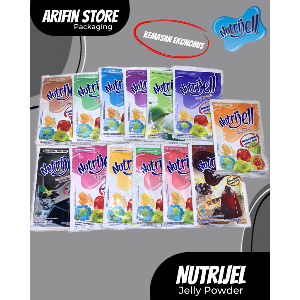 

Nutrijel Jelly Powder | Jelly Powder | Rasa Buah | Ekonomis 10Gr