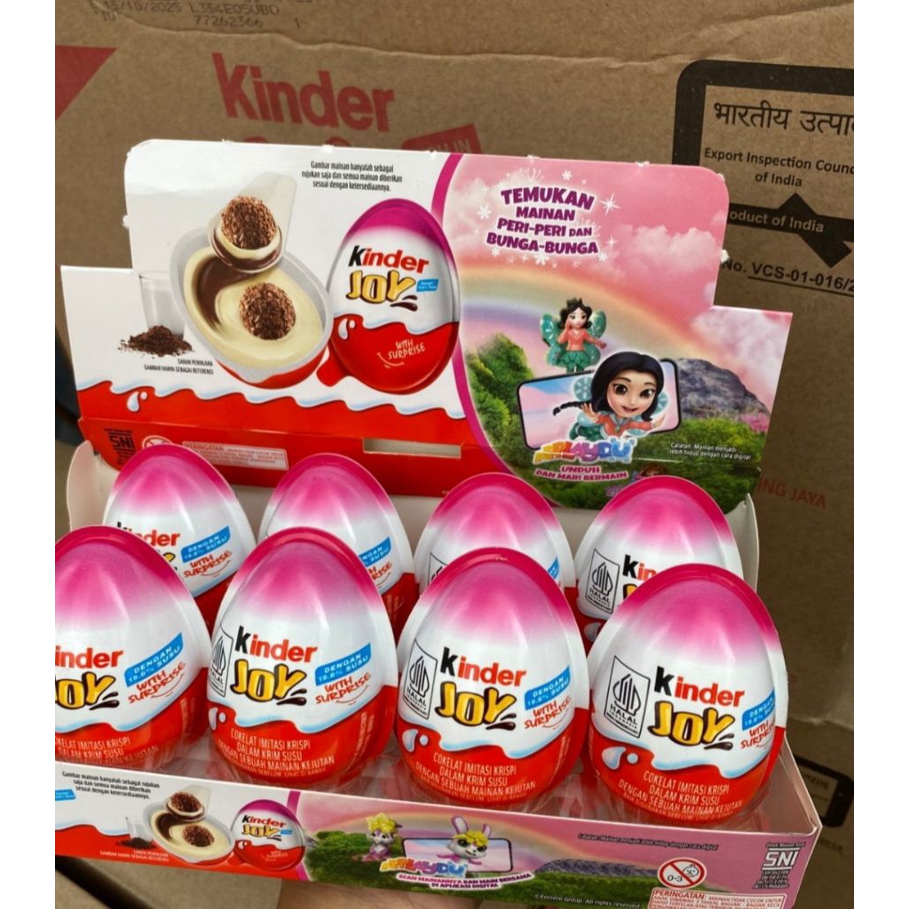 

PROMO KINDER JOY GIRL 1BOX ISI 8PCS (EXP OKTOBER 2025)