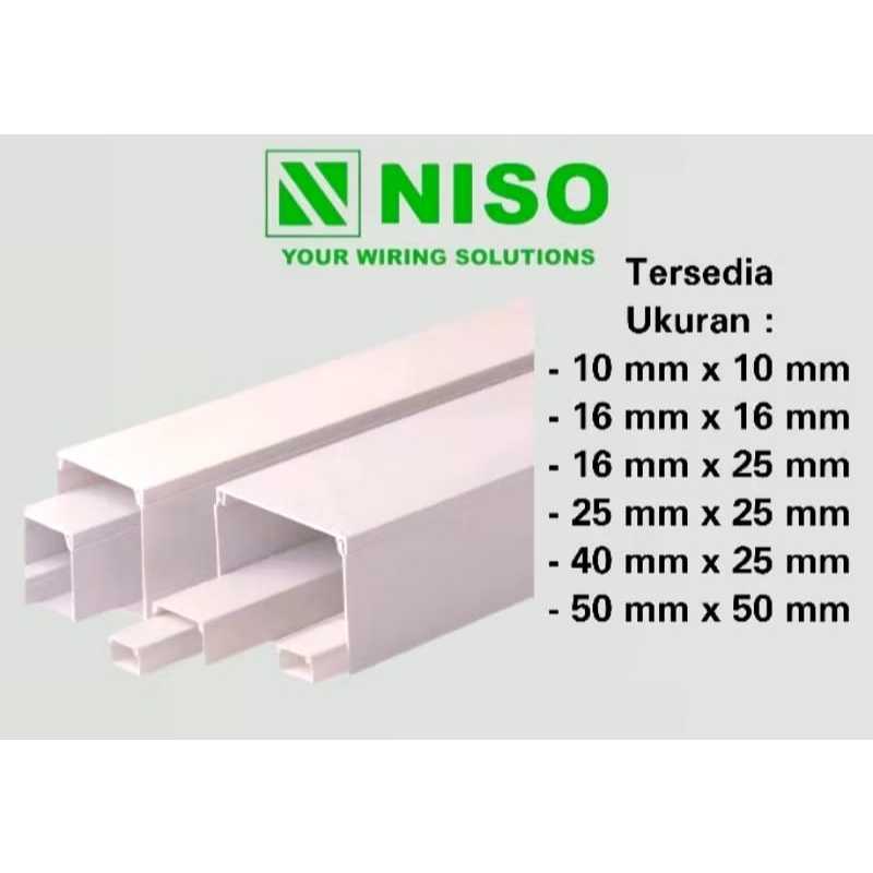KABEL DUCT NISO DUCTING PELINDUNG KABEL PROTEKTOR NISO 1.7M