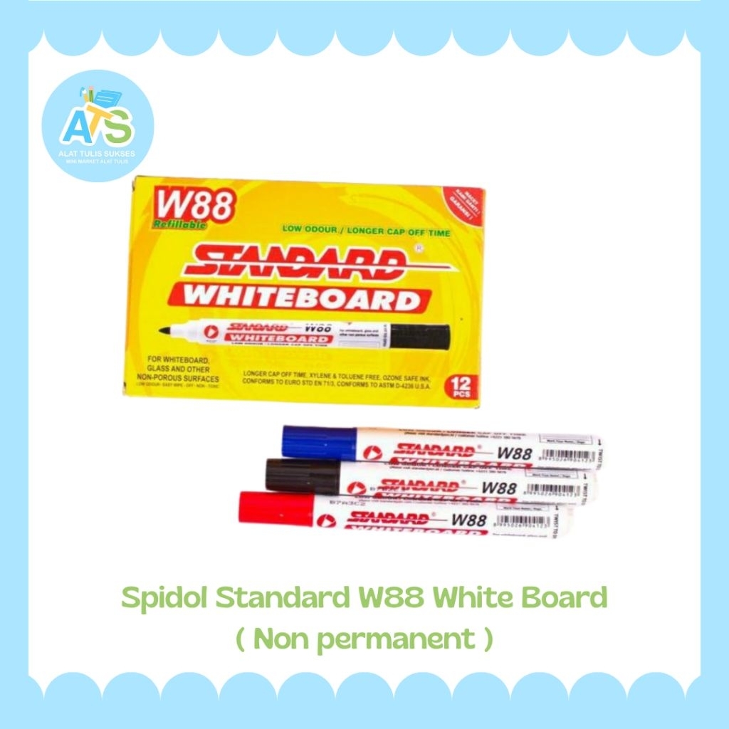 

spidol standard w88 white board ( non permanent )