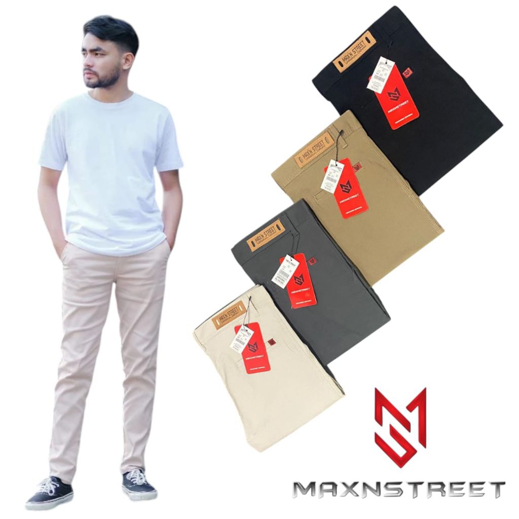 Celana Panjang Chinos Premium Original Combed Oxigen Streac Tebal & Halus