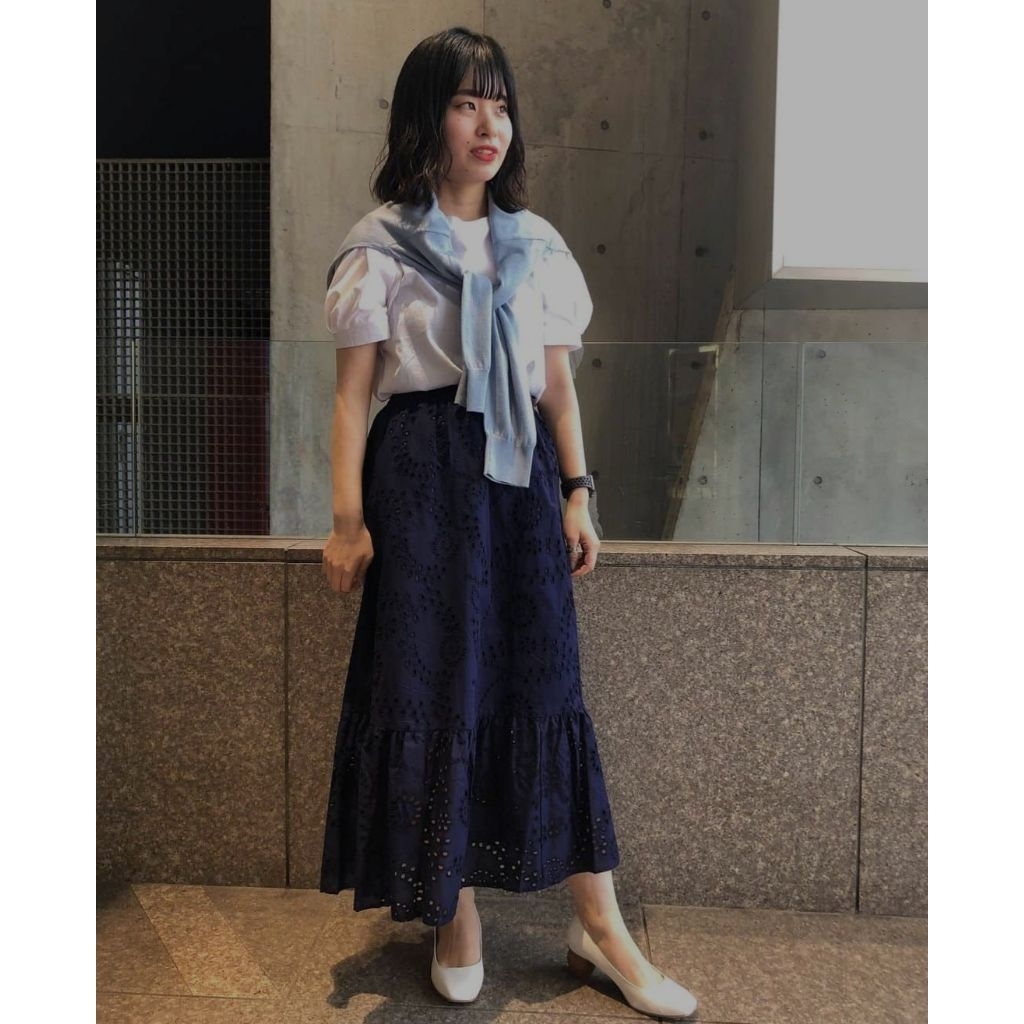 Gu uniqlo katbol skirt navy