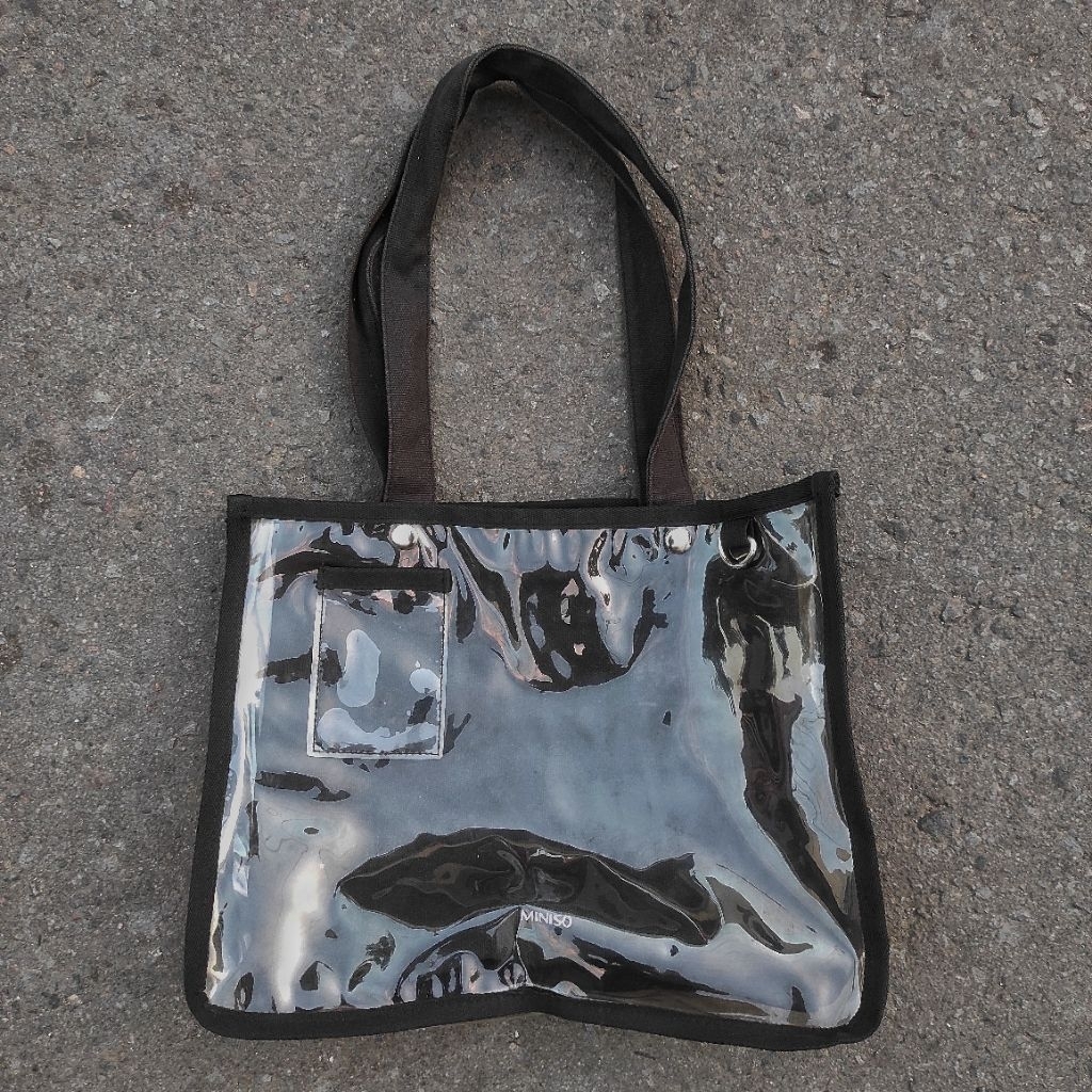 TAS JINJING BELANJA SHOPPING MINISO MIKA PVC BENING CANVAS TOTEBAG BRIEFCASE RUGGED TWILL not FILSON