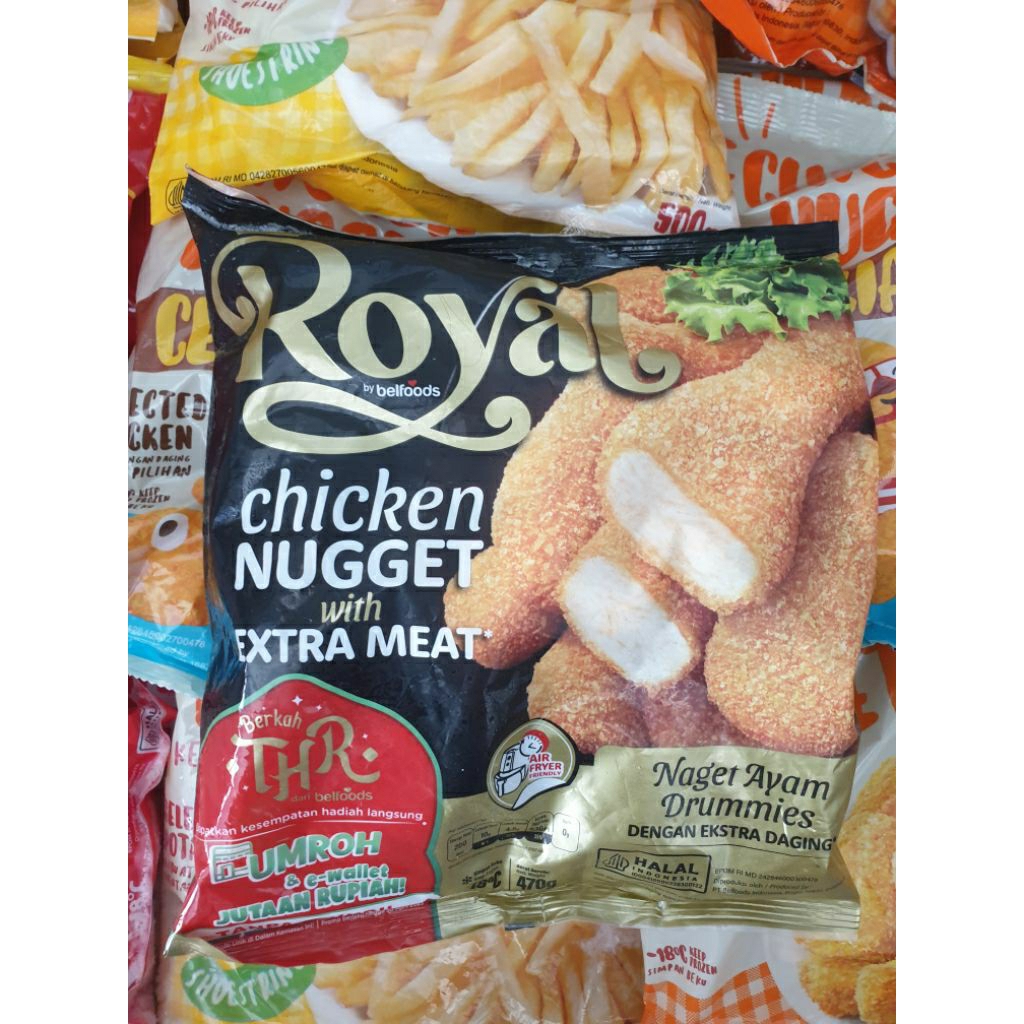

Royal Chicken Nugget Extra Meat 470gram
