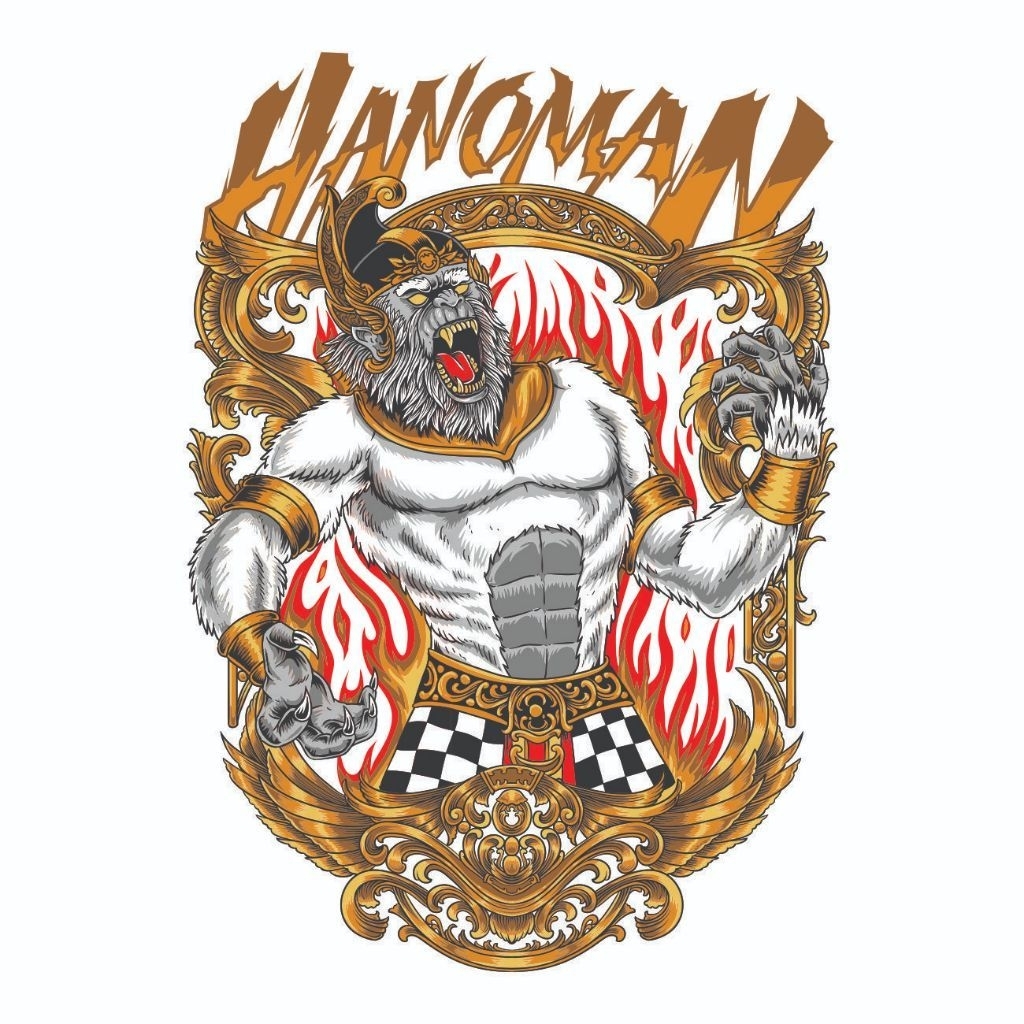 

HANOMAN | Stiker Hologram Bahan Vinyl Anti Air Laminasi Glosy