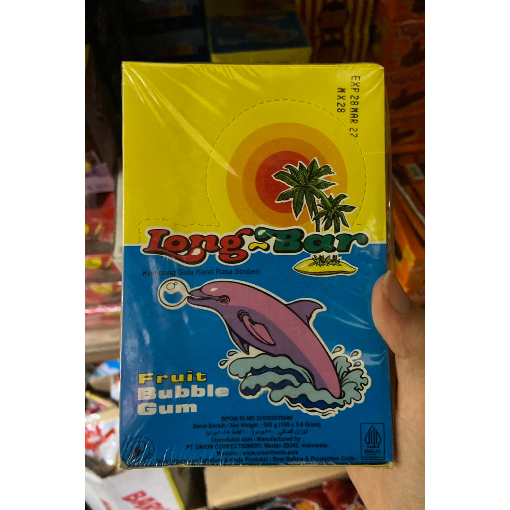 

Long Bar Permen Karet 580g ( 1 Box Isi 100 Pcs )