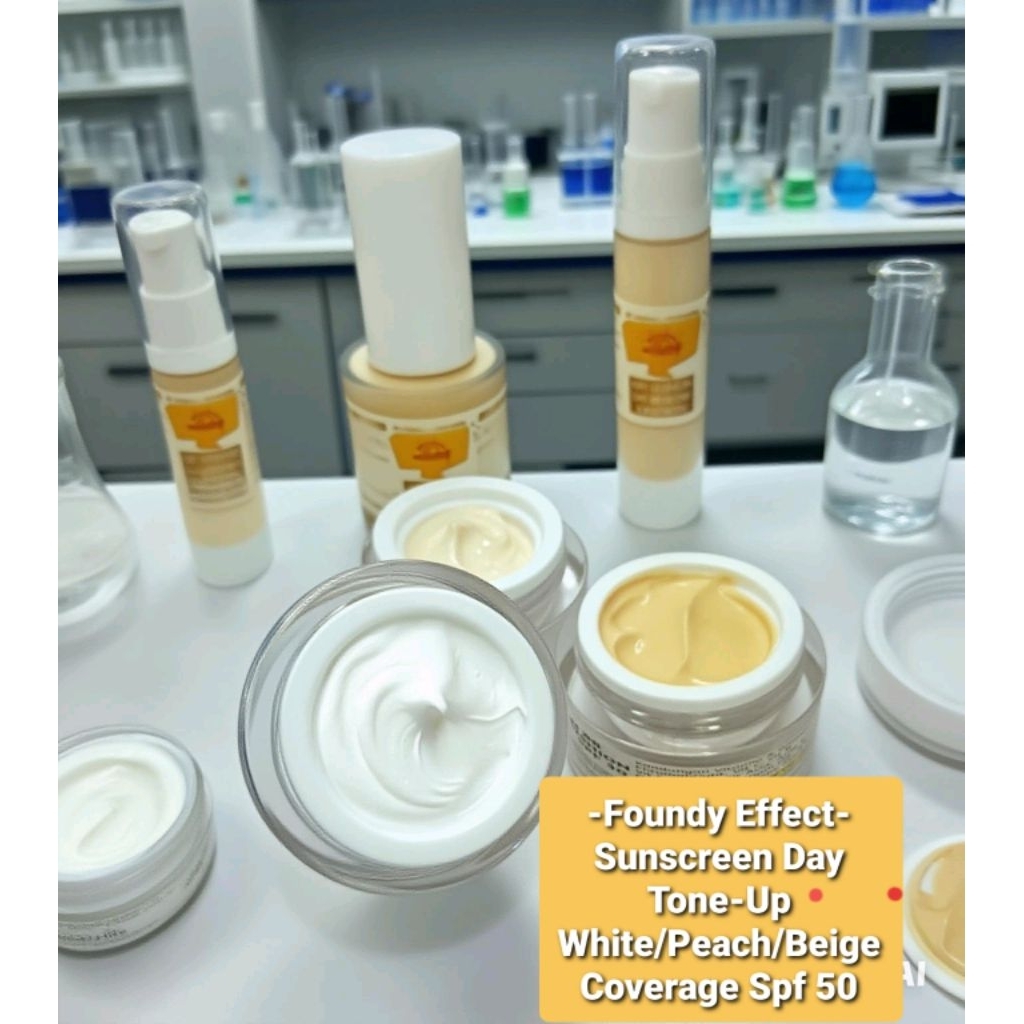 SUNSCREEN NON-COMEDOGENIC DAY GLOWING KULIT LICIN LEMBUT HALUS PORELESS SPF 50|| SUNBLOCK TONE UP KO