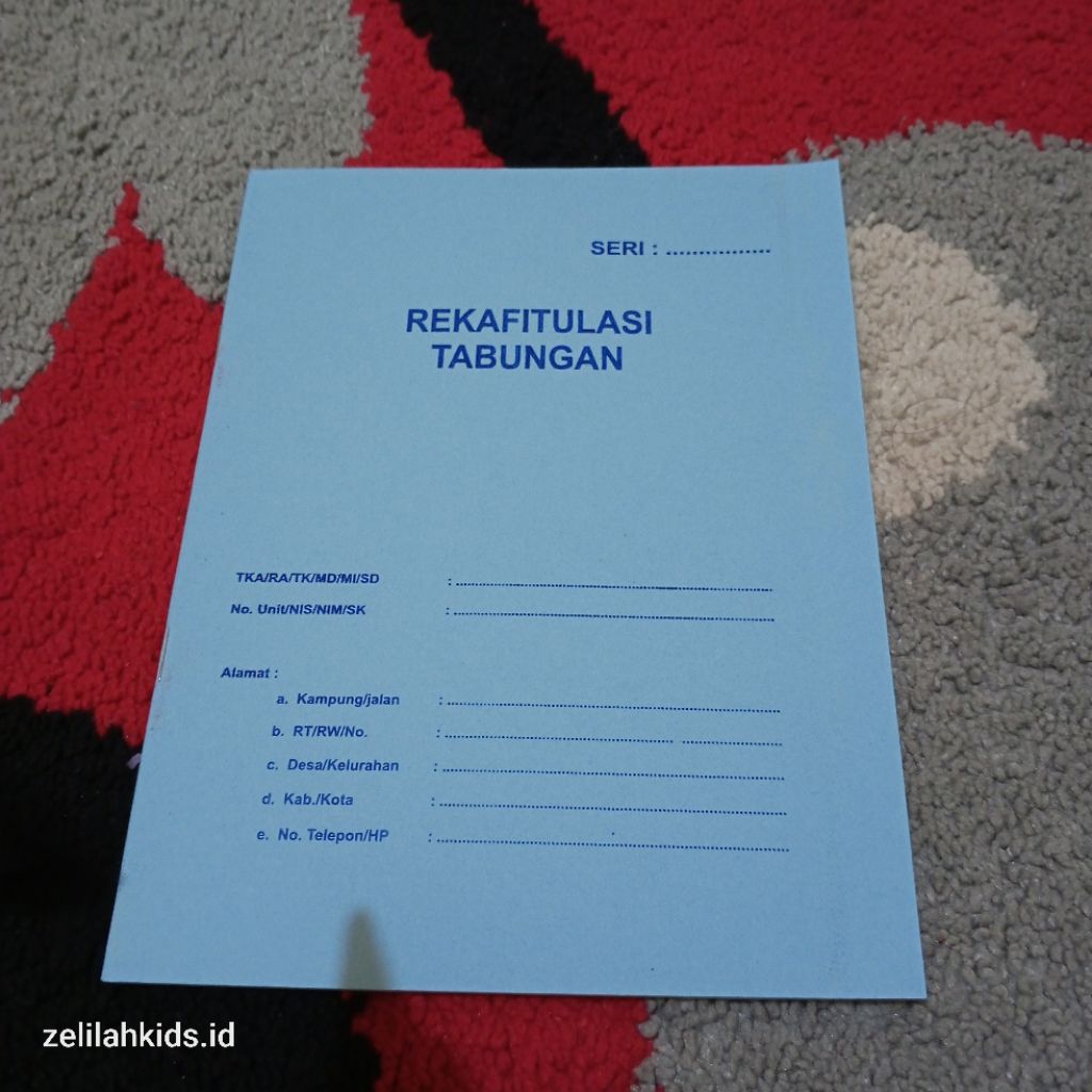 

Buku Rekapitulasi tabungan