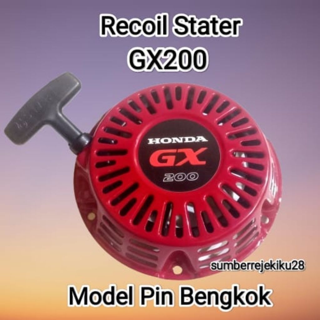 Recoil starter / tarikan starter gasoline engine GX 160 GX 200 MODEL PIN BENGKOK