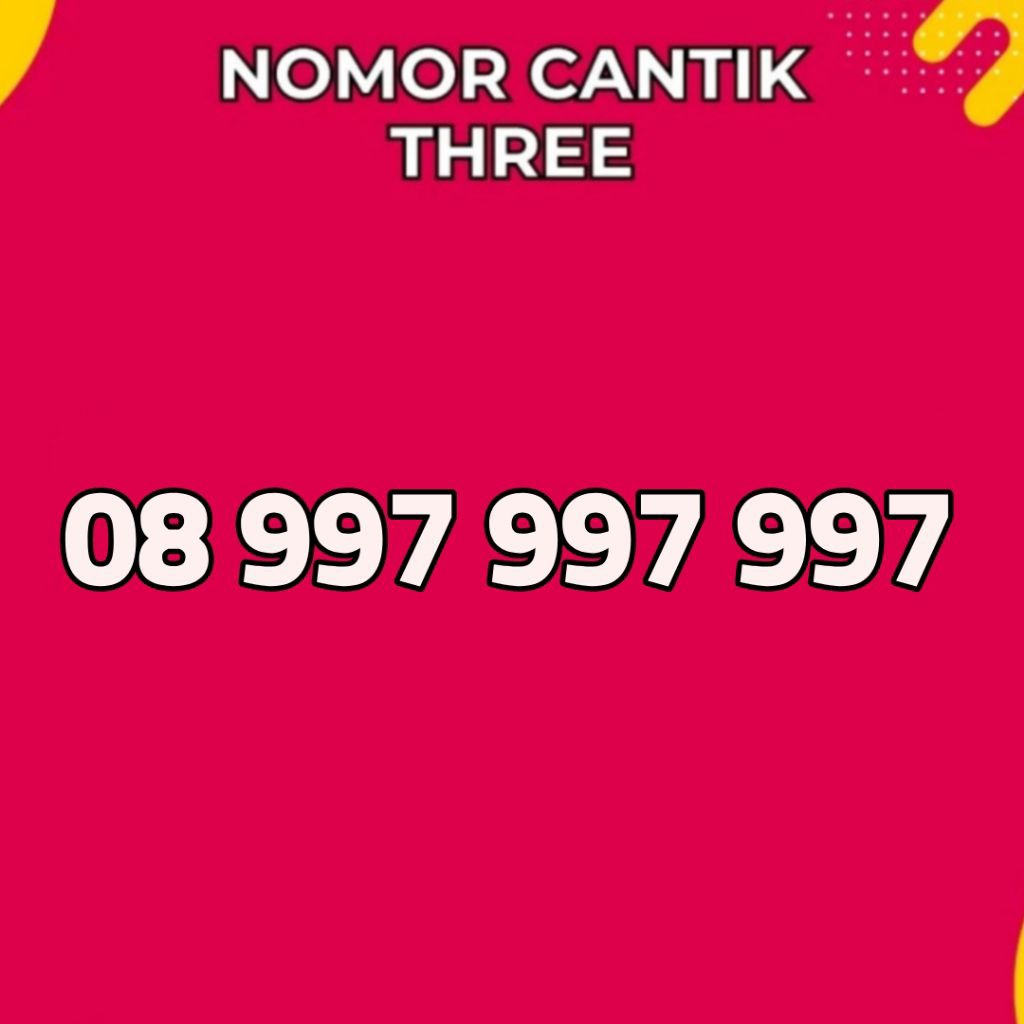 Nomor cantik tri triple 888 perdana 3