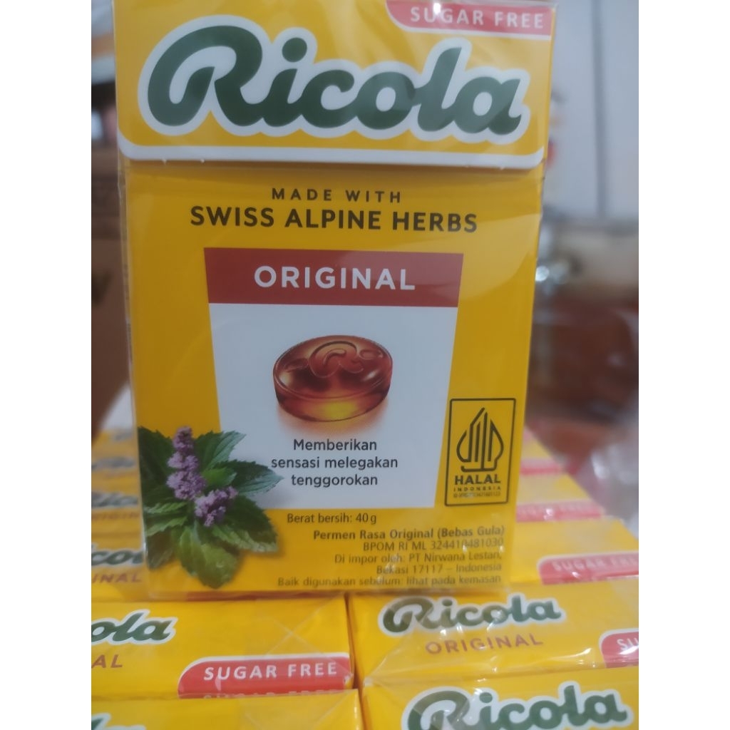 

permen ricola original 40 gram