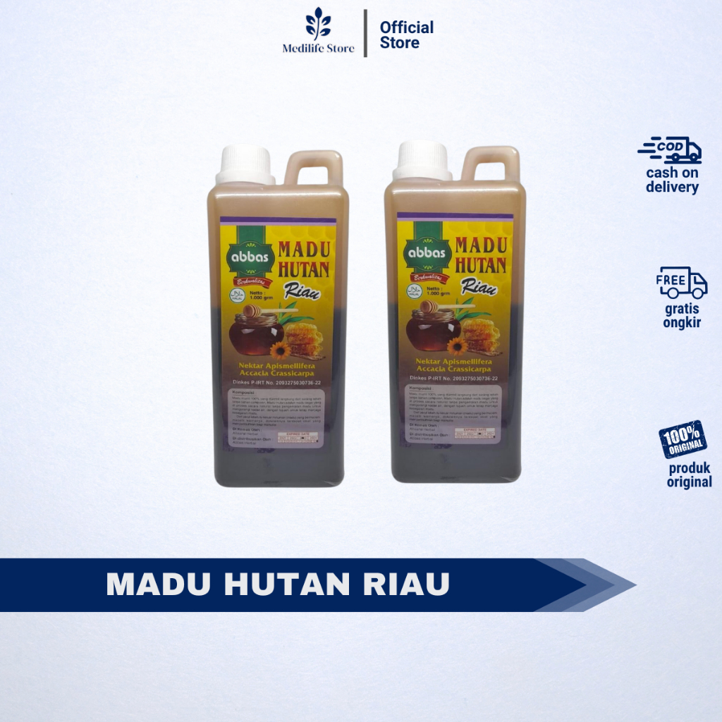 

MADU HUTAN KALIMANTAN 100% ASLI – Abbas 1000gr | alami dari lebah liar | bantu detox & cegah penyakit | tanpa pengawet