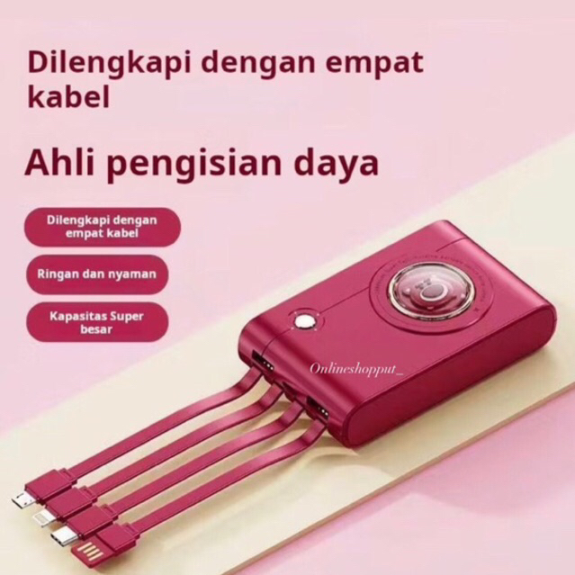 POWERBANK LUCU BENTUK KAMERA LOTSO 30000mAh