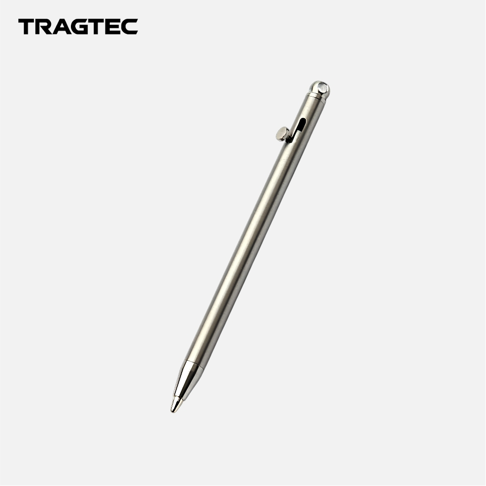 

TRAGTEC EDC Bolt Action Mini Titanium Ballpoint Pen With Key Chain Alat Tulis Pulpen ID0113