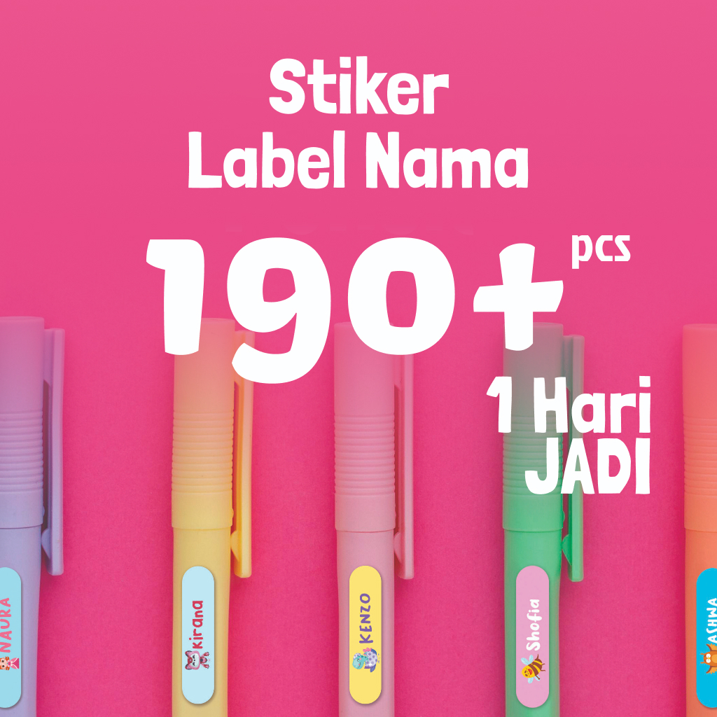 

Stiker Label Nama Pensil Waterproof, Stiker Nama Ukuran Kecil