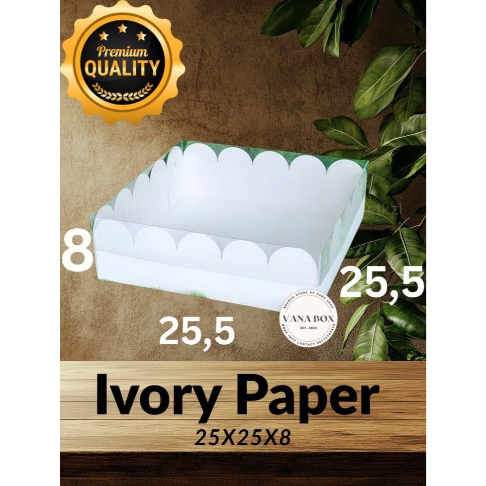 

BOX MIKA PUTIH - DUS BOLU - KOTAK BROWNIES - KARDUS 25x25x8 (ISI : 10 PCS)