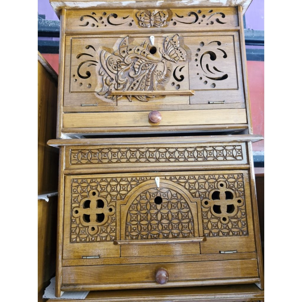 Gupon ukir kandang merpati bahan kayu tisuk ukuran besar bisa request atau custom