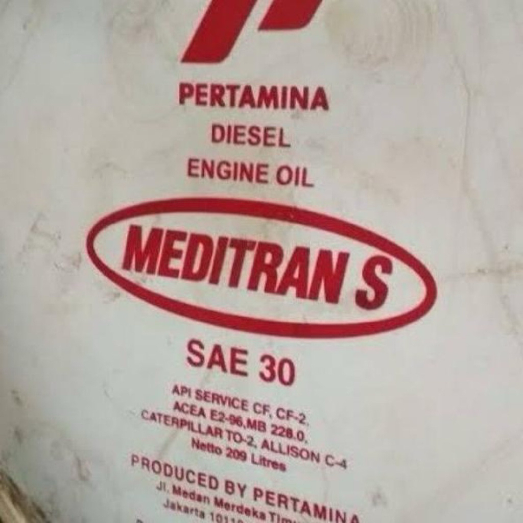 Oli meditran s sae 30 pelumas isi 209liter