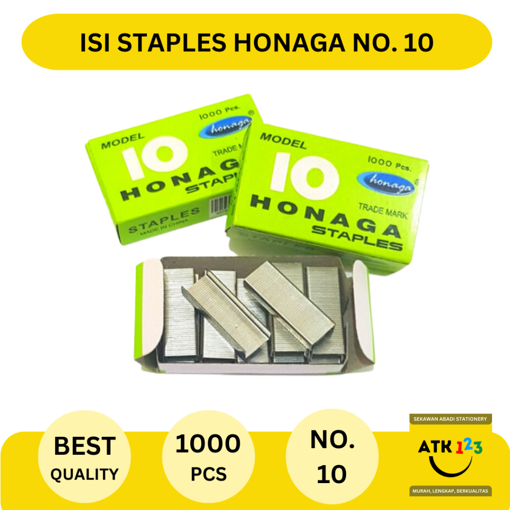 

HONAGA Staples / Isi Jepretan Merk Honaga No. 10