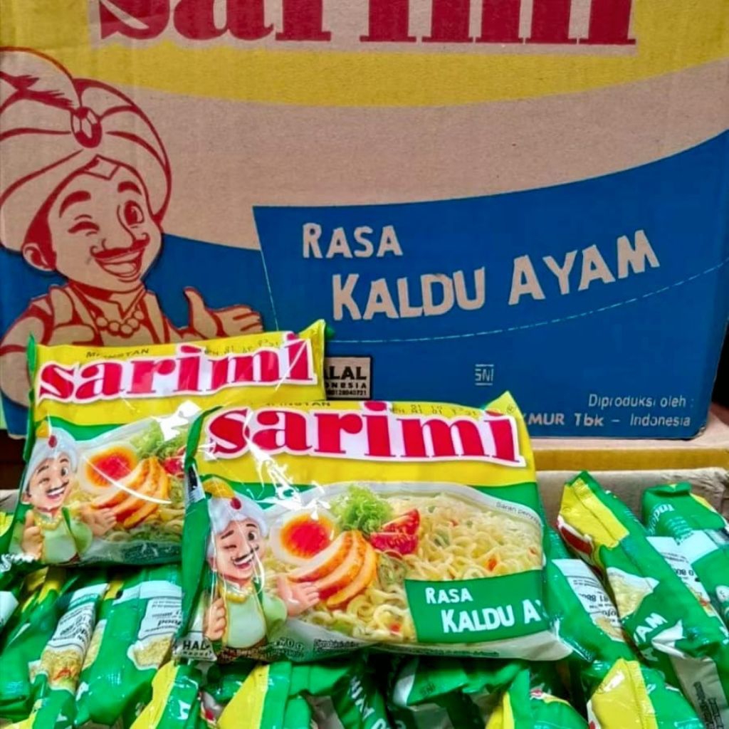 

Sarimi Kaldu Ayam 1 dus isi 40pcs