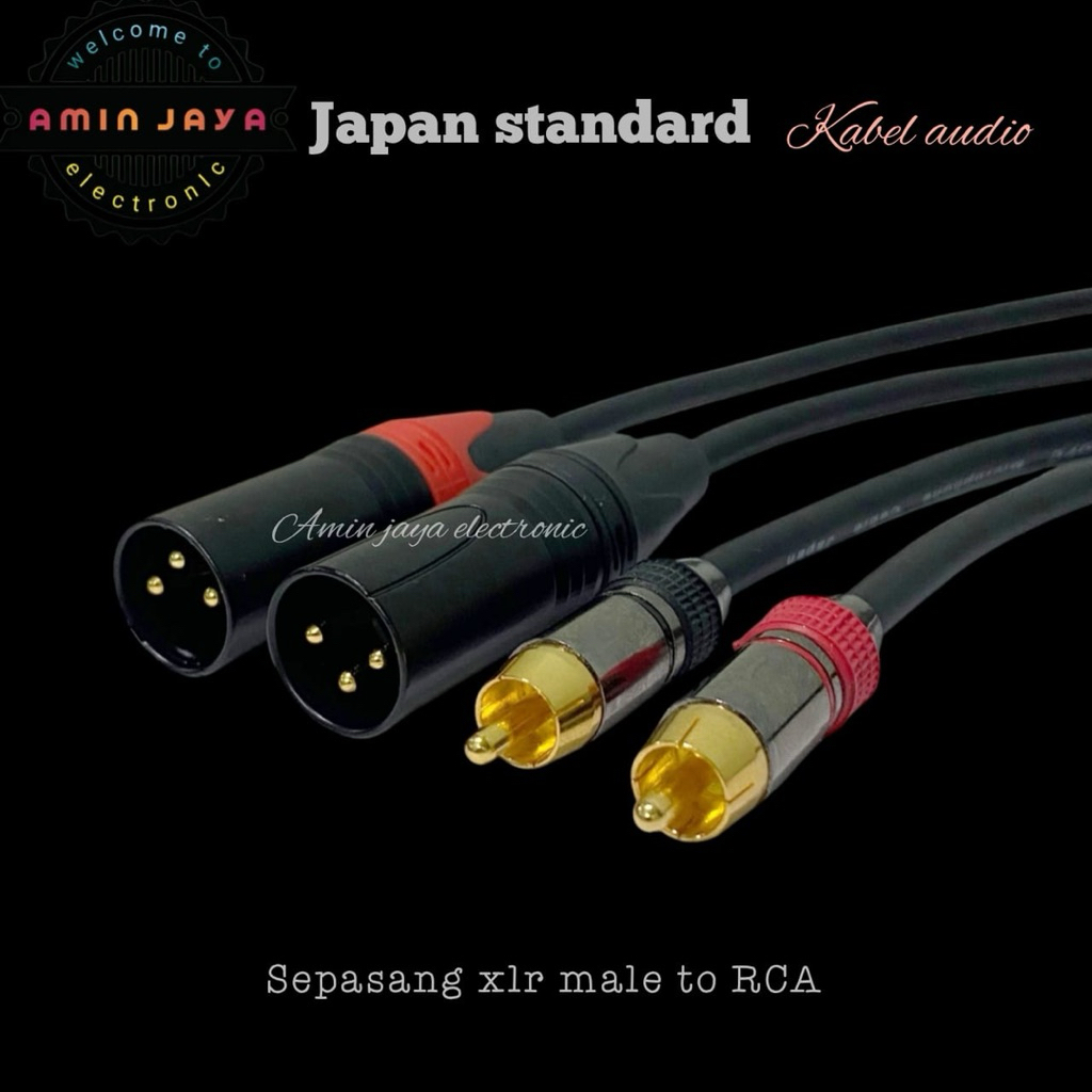 Kabel rca to xlr male / kabel xlr male to rca