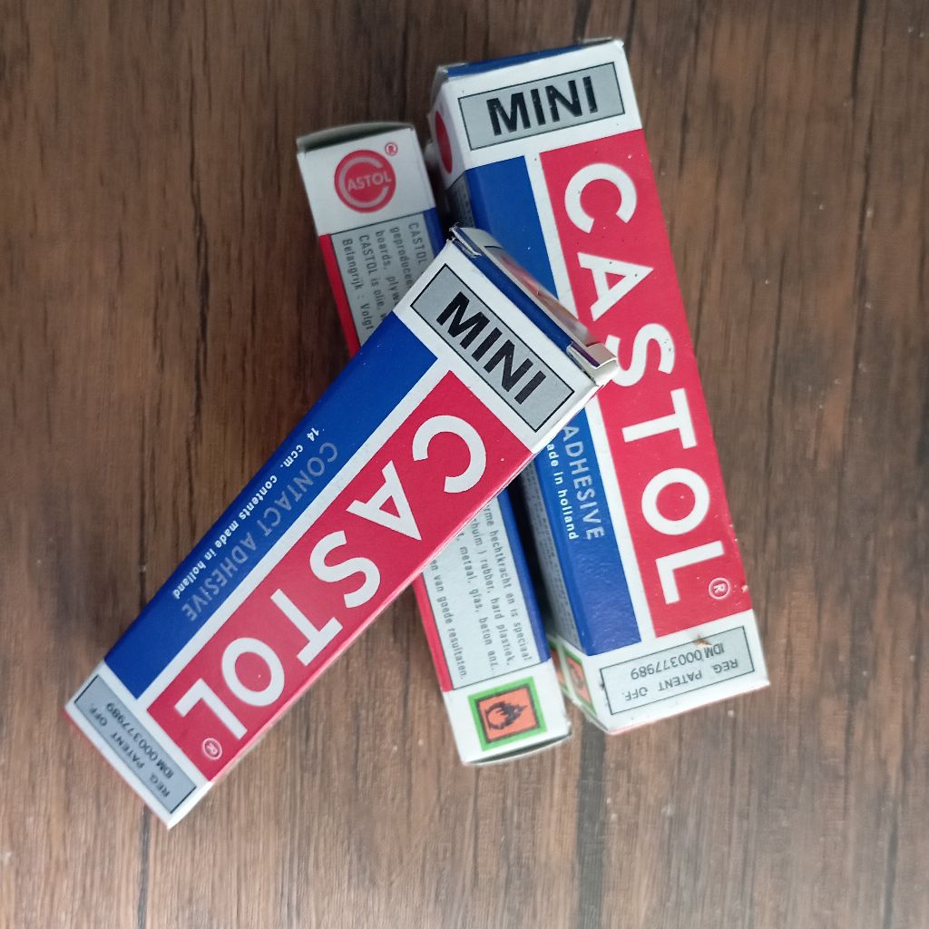 

(ECERAN) Lem Castol Mini dan Sedang Lem Kayu Karton