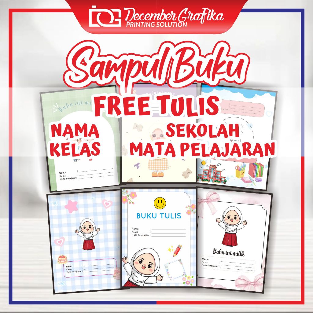 

(ISI 5) SAMPUL BUKU TULIS SIDU / SAMPUL BUKU MOTIF LUCU / SAMPUL CUSTOM NAMA / BISA TULIS MAPEL