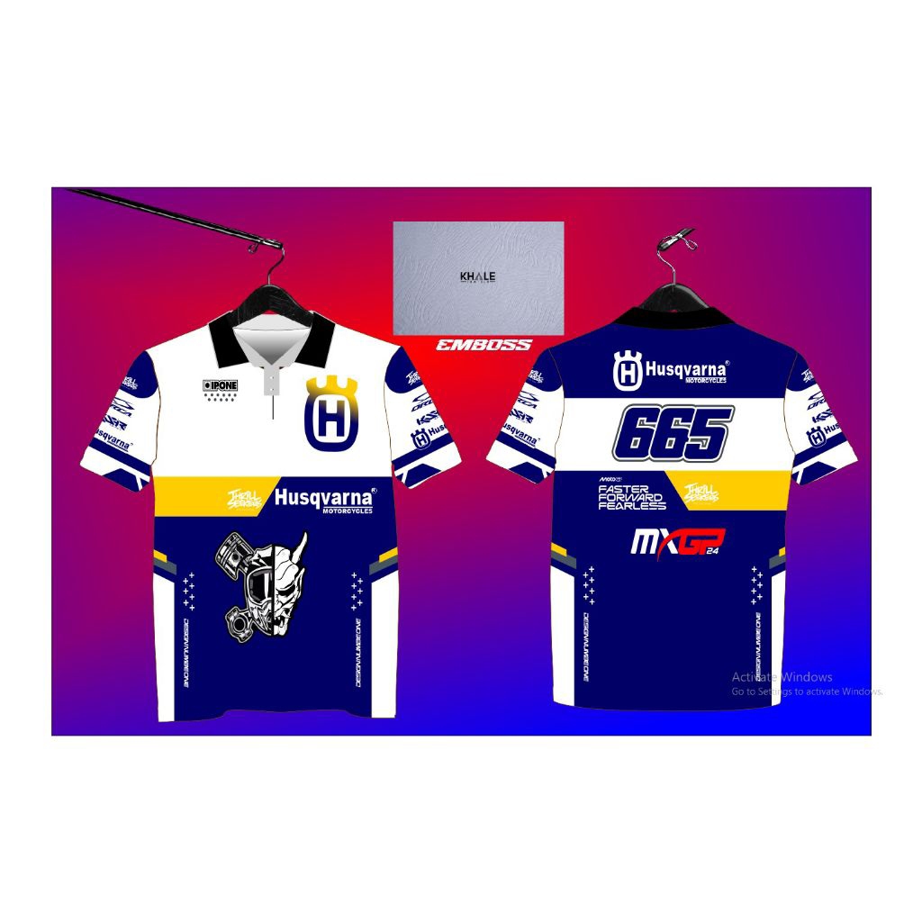 kaos Jersey full printing Jersey racing Jersey balap