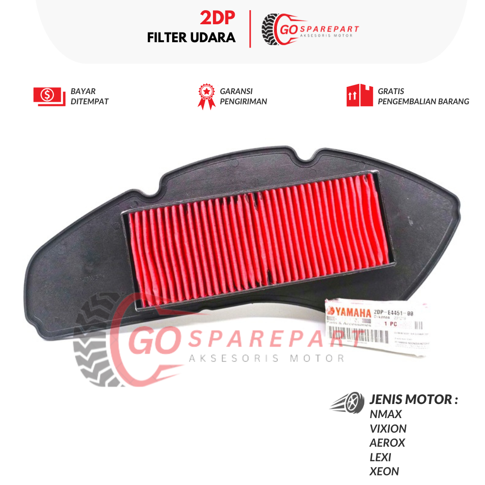 2DP FILTER UDARA MOTOR YAMAHA NMAX / SARINGAN UDARA MOTOR VIXION / AIR FILTER AEROX / FILTER SARINGA