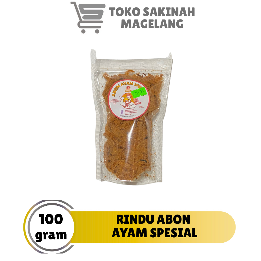 

Abon Ayam 100gr Premium Tanpa Pengawet Halal MUI / Abon Ayam