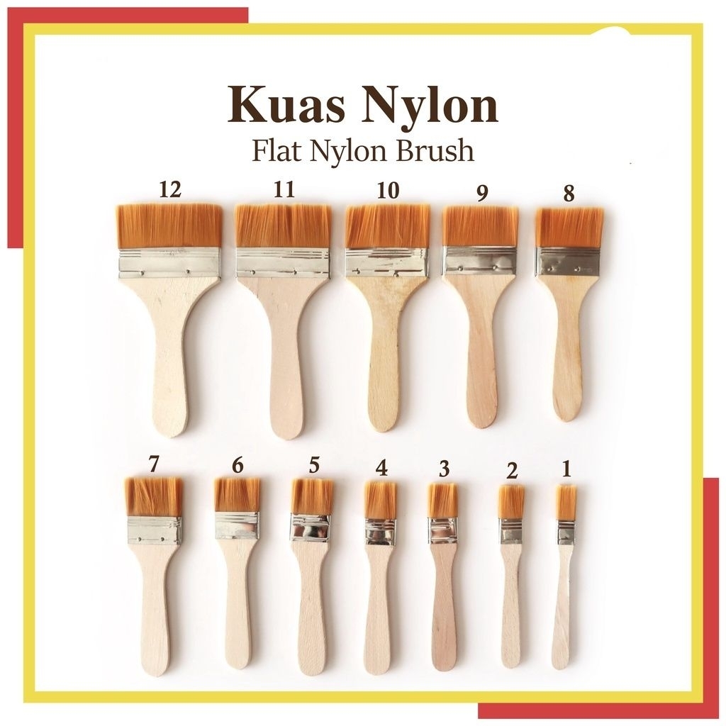 

FLAT KUAS NYLON OLES UKURAN NOMOR 5