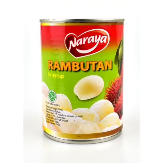 Naraya Rambutan In Heavy Syrup - Buah Rambutan Kaleng - Buah Kalengan - Buah tropis kaleng - rambuta