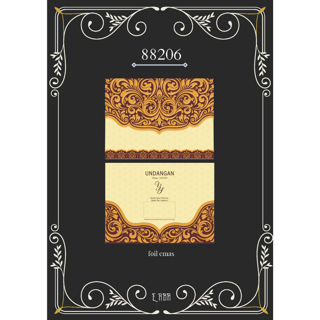 Cetak Undangan Pernikahan Erba 88206 Termurah Di Indonesia