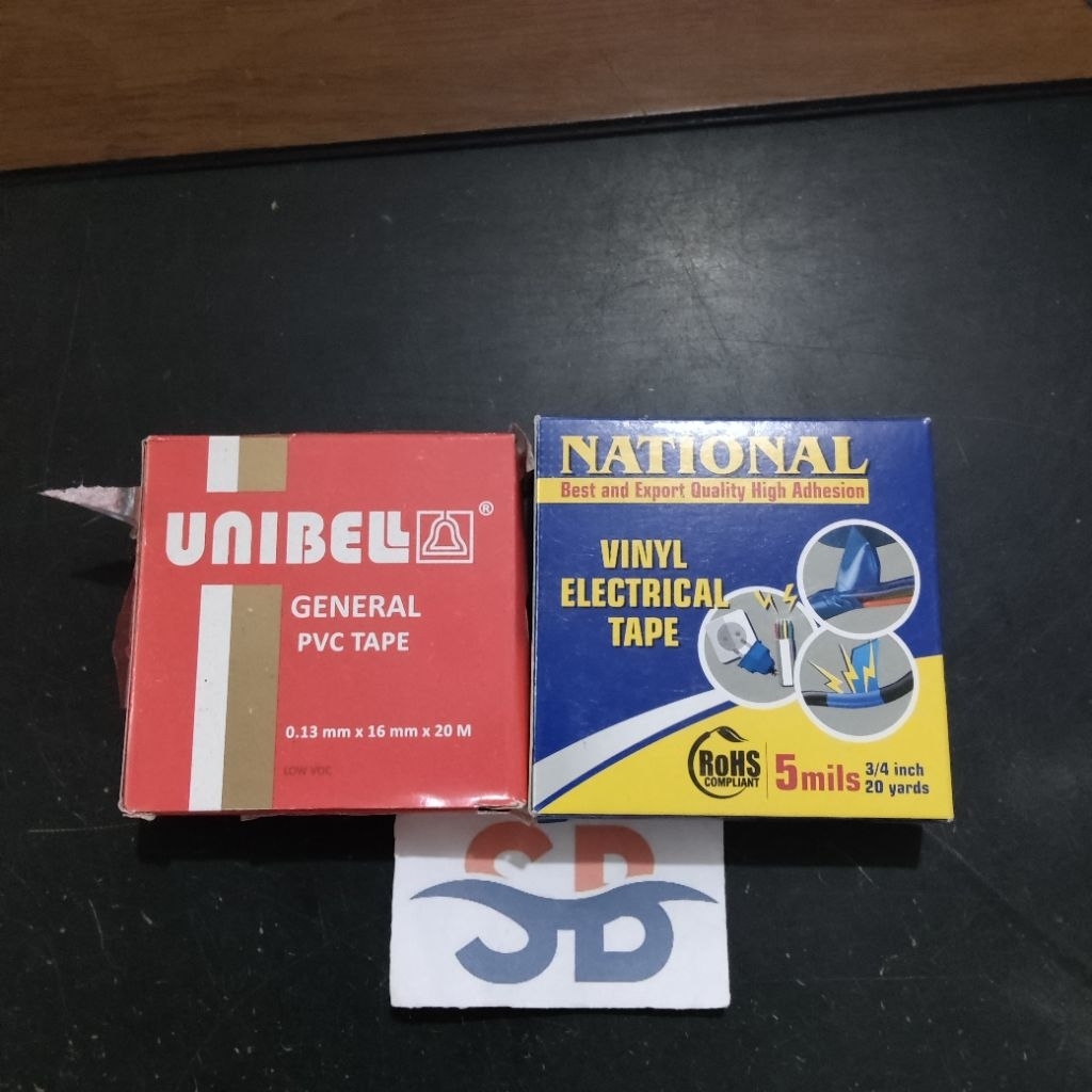 Isolasi kabel unibel hitam 20 yard / isolasi UNIBEL / UNIBEL isolasi kabel listrik warna hitam 20mtr