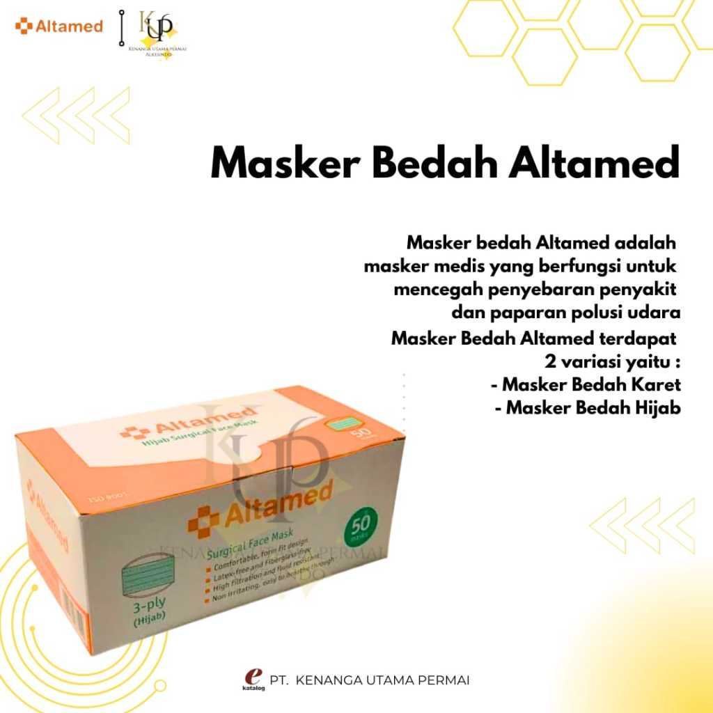 Masker medis altamed headloop 3 ply
