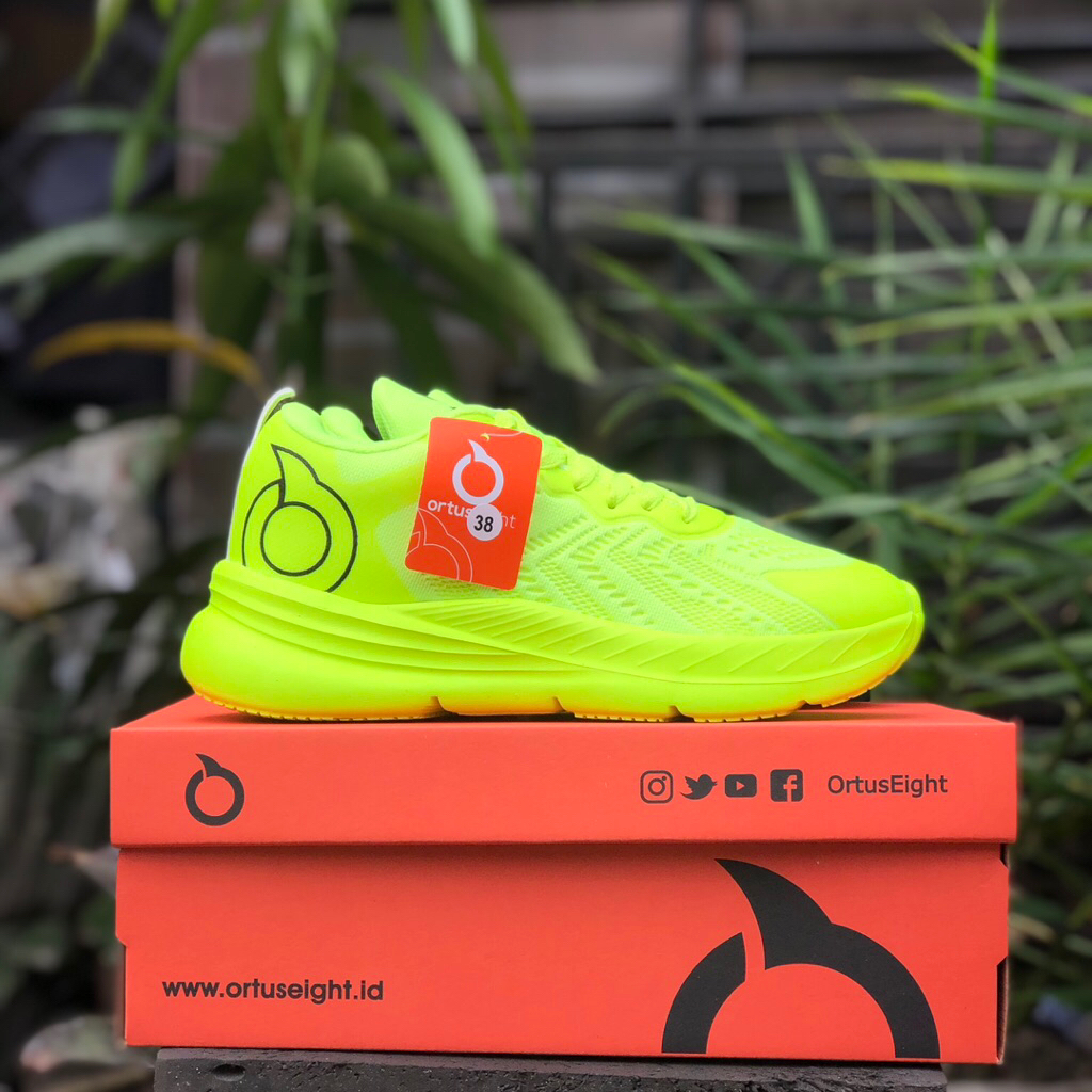 sepatu wanita hijau stabilo ringan Size 36 37 38 39  40